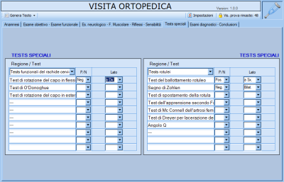 Cartella Clinica Ortopedica